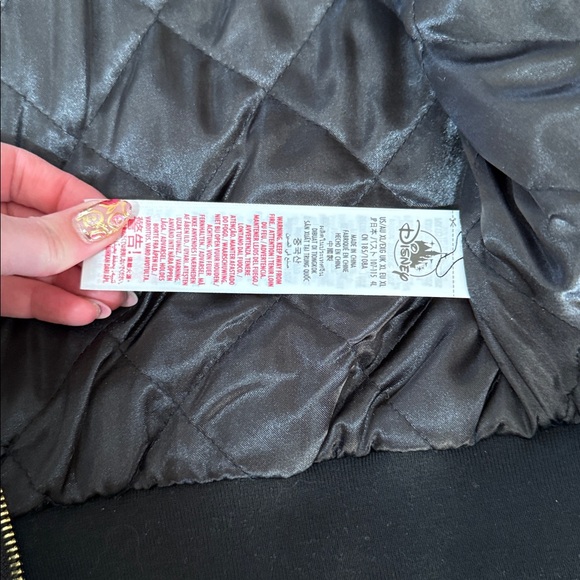 Disney Black and Pink Checkered Jacket size xl - Picture 9 of 9